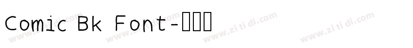 Comic Bk Font字体转换